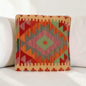Kézi készítésű párnahuzat 40x40 Kilim párna
