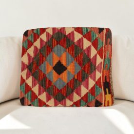Kilim párnahuzat 50x45 kézi készítésű etnikai párna