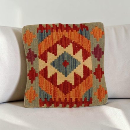 Kilim párnahuzat 40x40 kézi készítésű etnikai párna