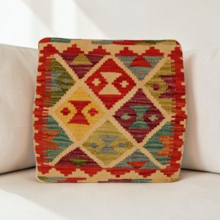 Kilim párnahuzat 40x40 kézi készítésű etnikai párna