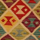 Kilim párnahuzat 40x40 kézi készítésű etnikai párna