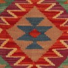Kilim párnahuzat 40x40 kézi készítésű etnikai párna
