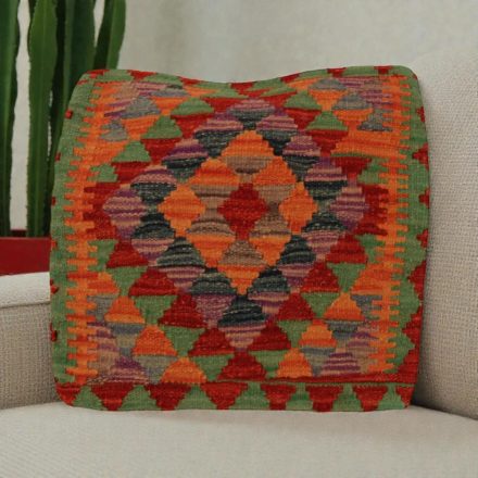 Keleti párna 50x50 kézi készítésű Kilim párnahuzat